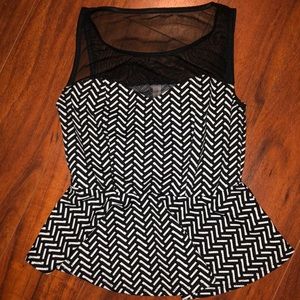 Black and white top